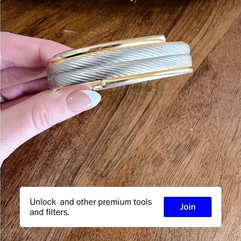 Vintage Gold and Silver Tone Bracelet - Picture 5 of 8